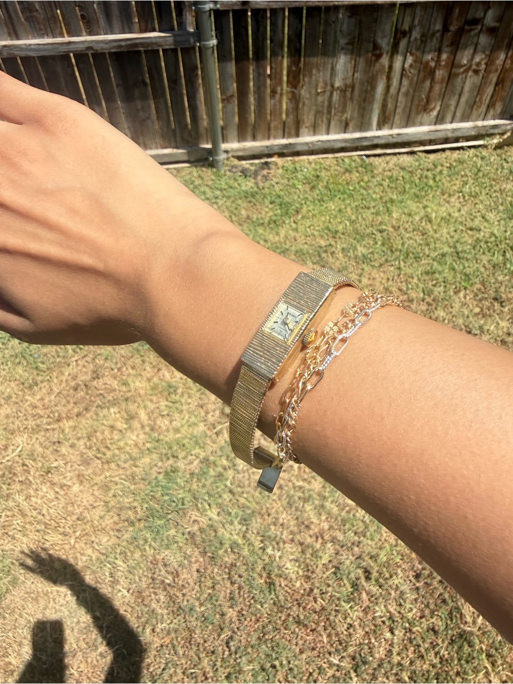 Gold-Tone Mesh Bracelet Seiko Watch